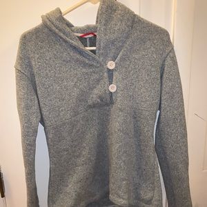 North Face grey sweater